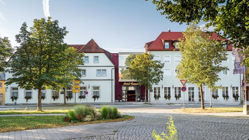 Außenansicht Hotel Rappen in Rothenburg Außenansicht Hotel Rappen in Rothenburg