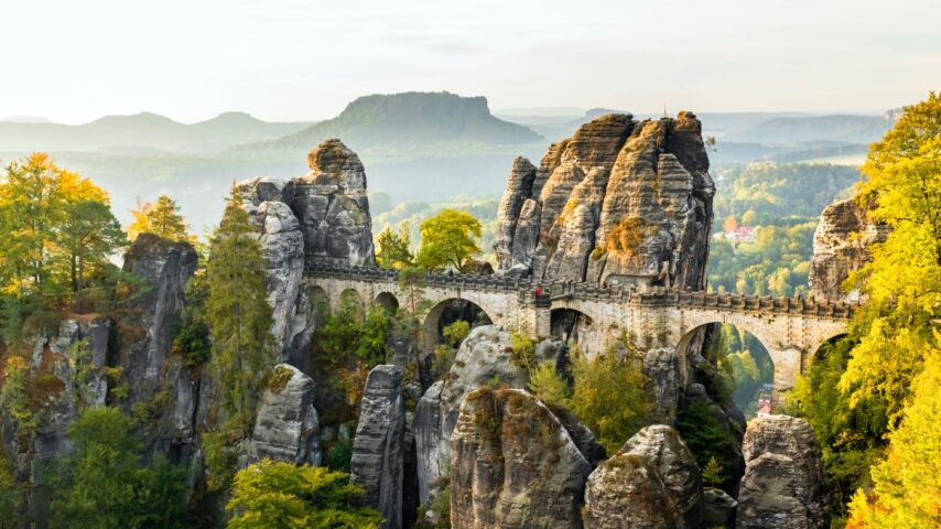 Basteibrücke in der Sächsischen Schweiz, Deutschland