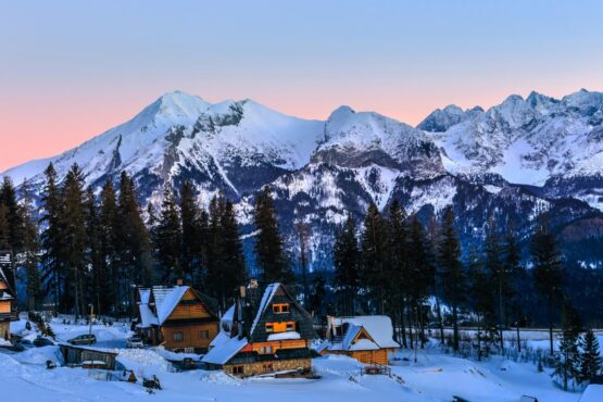 Zakopane bei Abendstimmung