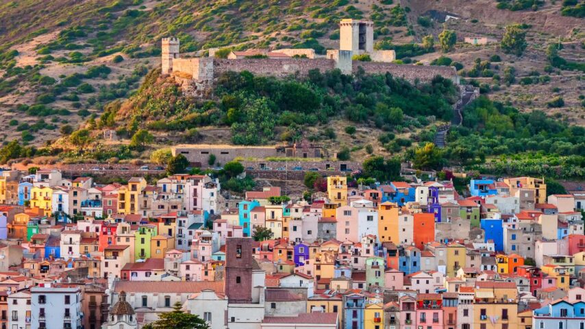 Bosa Stadt, Sardinien