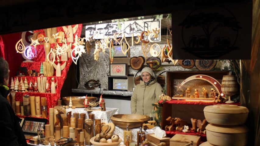 Verkaufsstand beim Christkindlmarkt