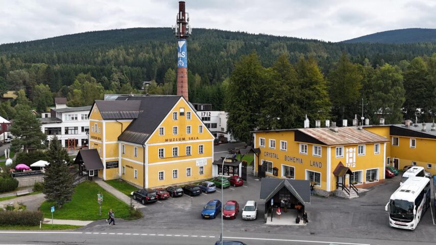Blick auf das Glasmuseum