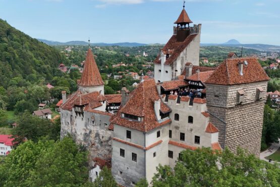 Blick auf Schloss Bran in Rumänien.