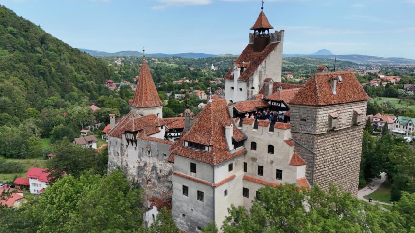 Blick auf Schloss Bran in Rumänien.