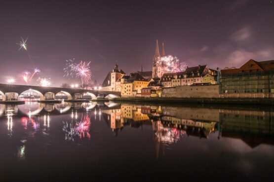 Feuerwerk, Stadt Prag
