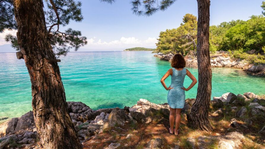 Malinska auf der Insel Krk, Kroatien Malinska auf der Insel Krk, Kroatien