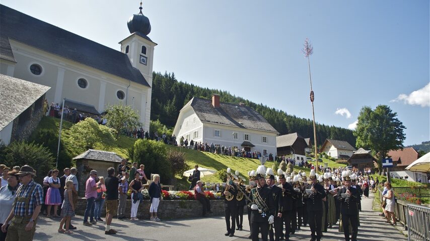 Blasmusik beim Gasner Musi-Kirtag