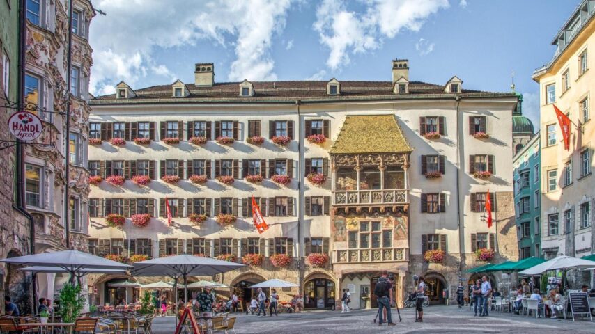 Blick auf das goldene Dachl in Innsbruch