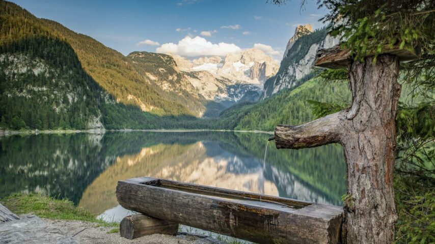 Brunnen beim Gosausee Brunnen beim Gosausee