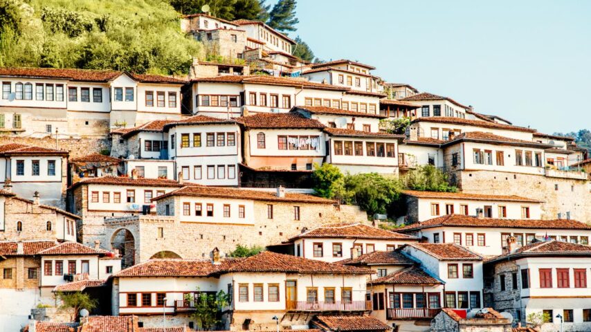 Häuser in Berat, Albanien