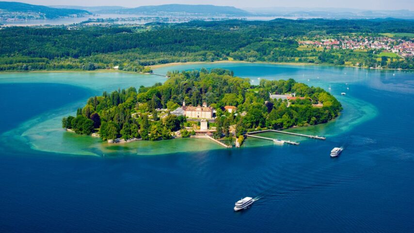 Insel Mainau von oben