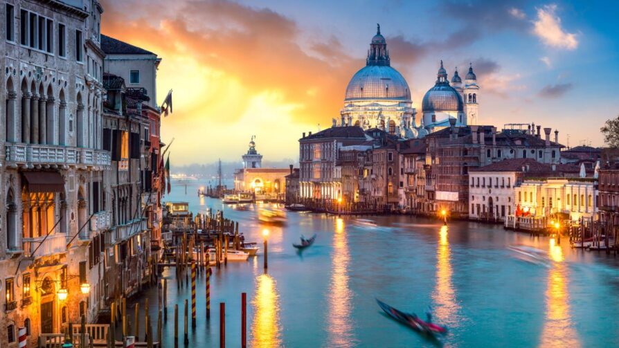 Venedig bei Abendstimmung Venedig bei Abendstimmung