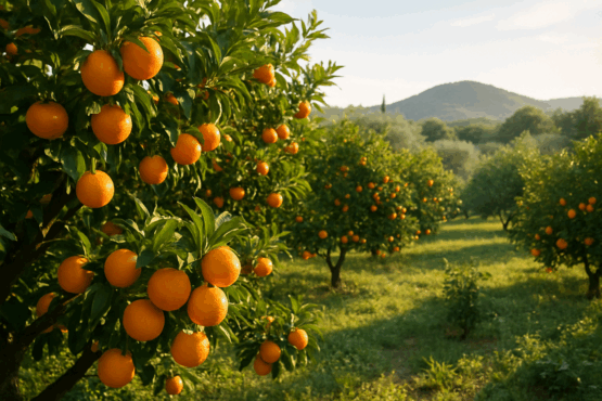 Manadarinenplantage, dalmatien Manadarinenplantage, dalmatien