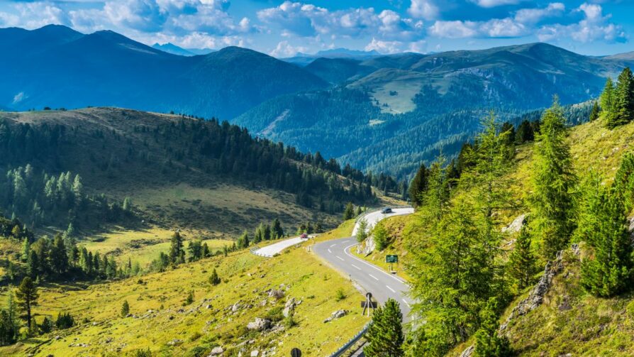 Nockberge und Nockalmstraße, Kärnten, Österreich Nockberge und Nockalmstraße, Kärnten, Österreich