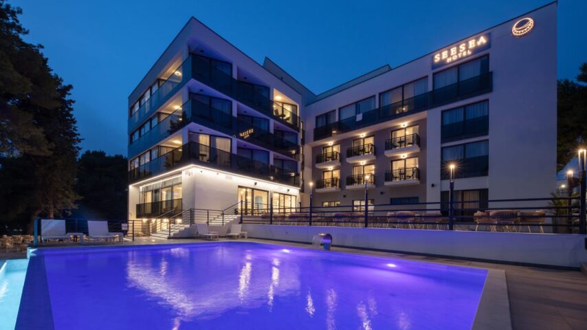 Pool am Abend, SeeSea Hotel Pool am Abend, SeeSea Hotel