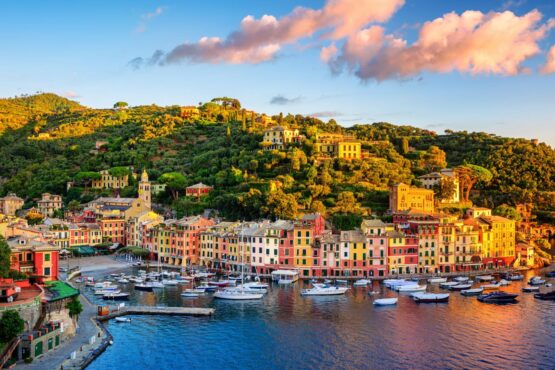 Hafen in Portofino, Italien