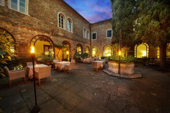 Außenbereich Restaurant Hotel Adria Ankaran
