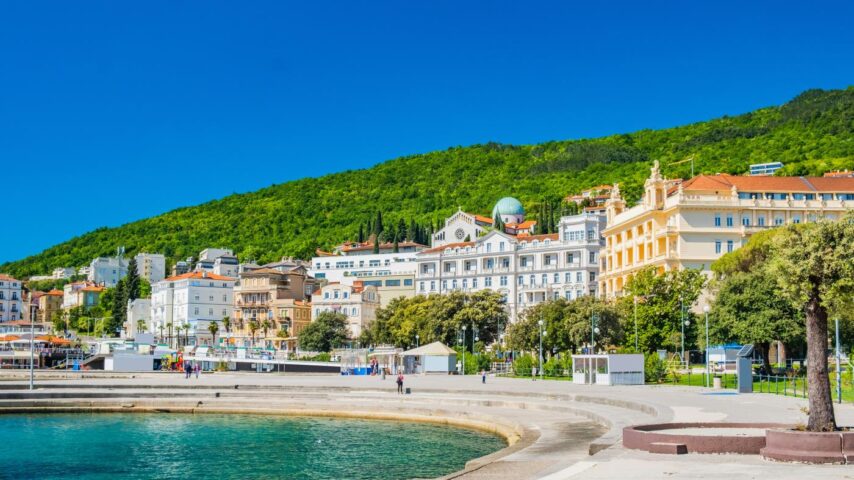 Stadt Saltina in der Kvarner Bucht in Kroatien Stadt Saltina in der Kvarner Bucht in Kroatien