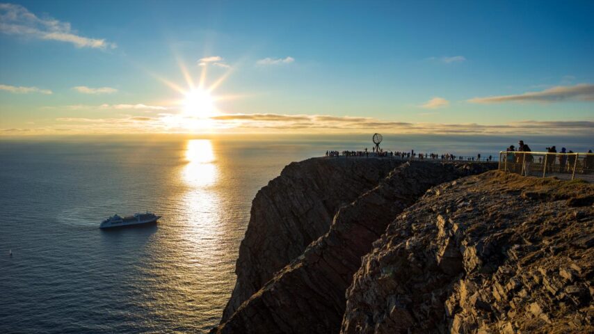 Das Nordkap bei Sonnenschein Das Nordkap bei Sonnenschein
