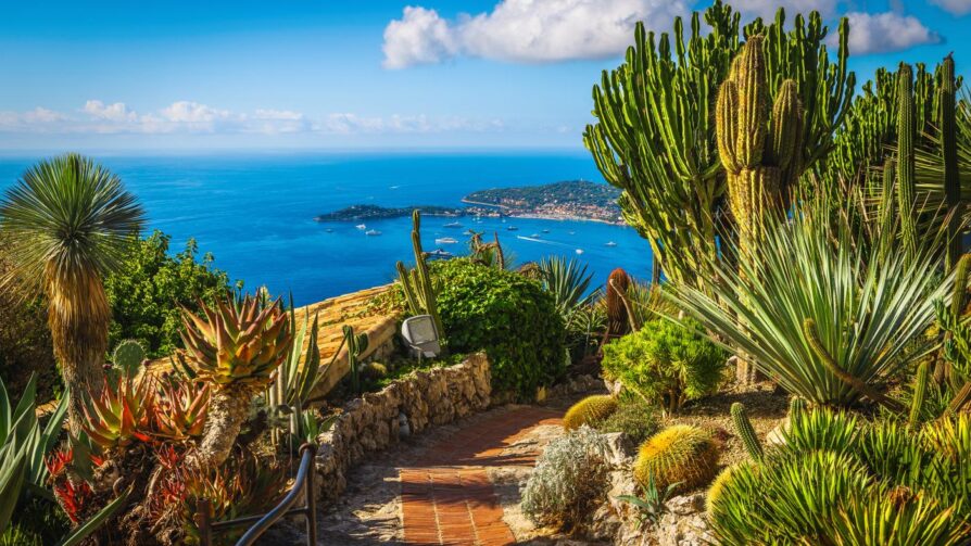 Weg in Éze, Côte d'Azur