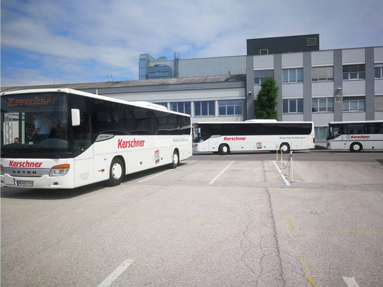 Shuttleservice bei 150 Jahr Firmenfeier von Umdasch