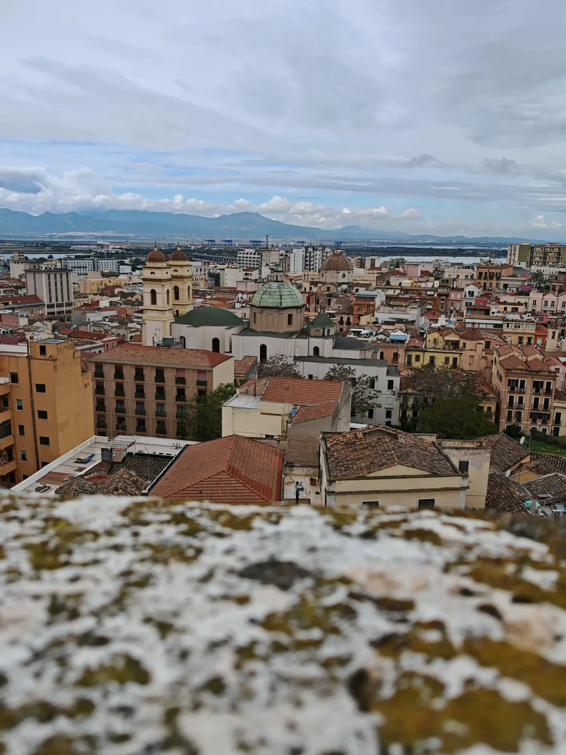 Cagliari Ausblick auf die Stadt Cagliari