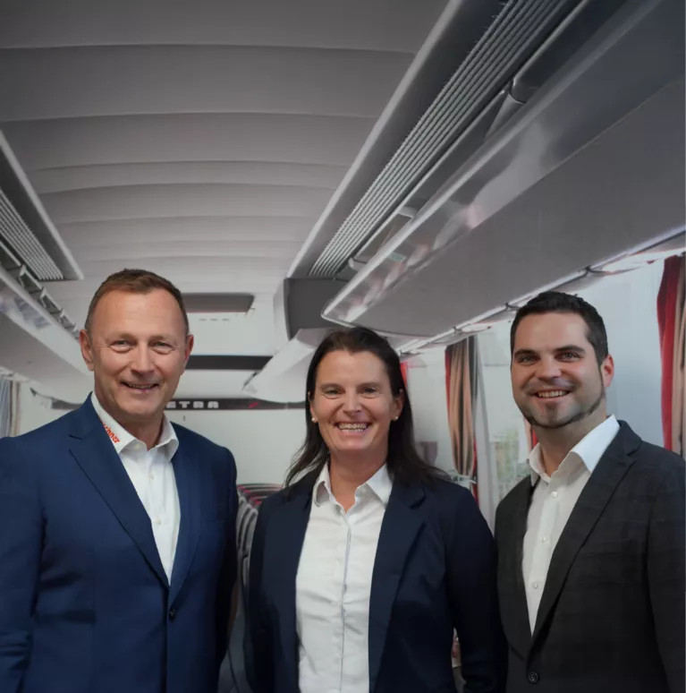 Das Kerschner Führungsteam: Josef Pils, Romana Steinwander, Dominik Karner